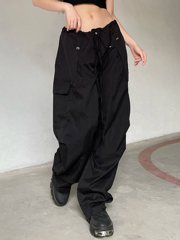 Baggy Ruched Cargo Pants