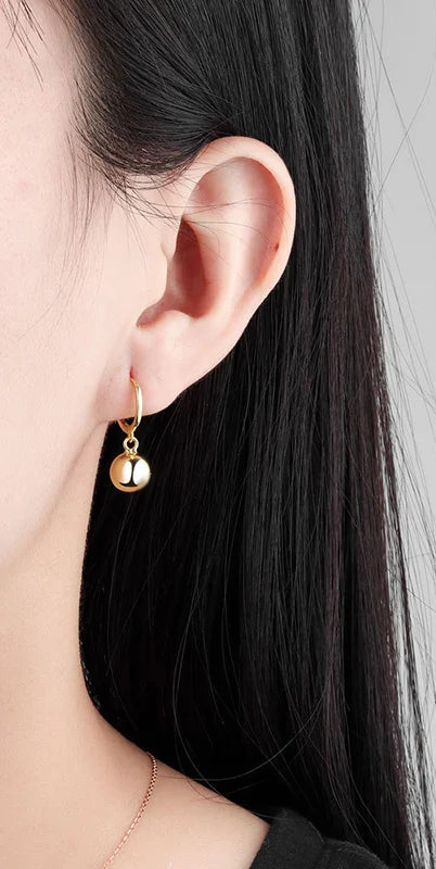 Ball Pendant Drop Earrings