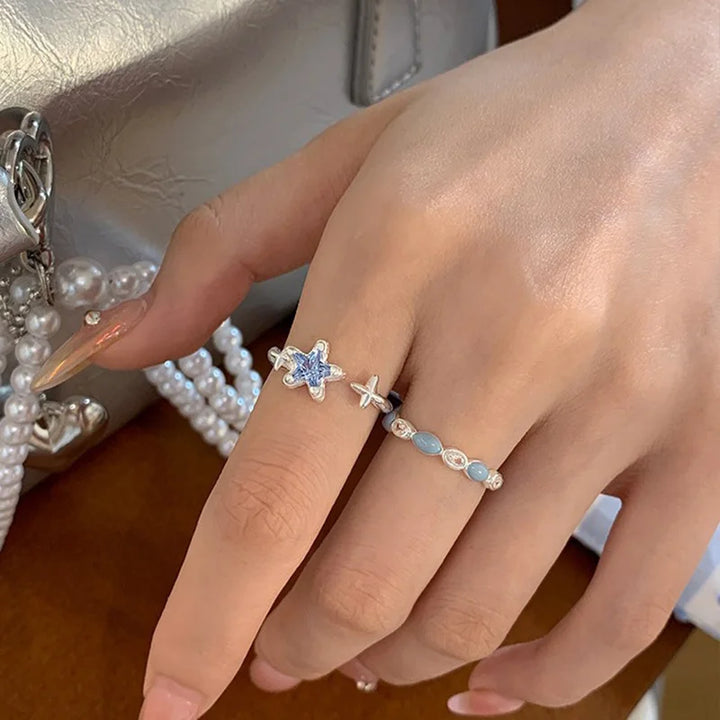 Blue Star Vintage Rings