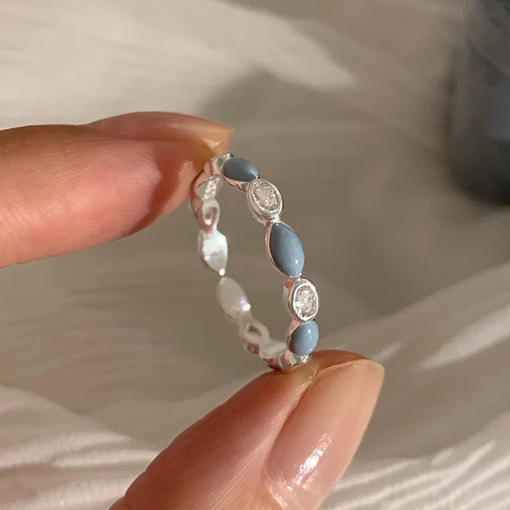 Blue Star Vintage Rings Style A resizable