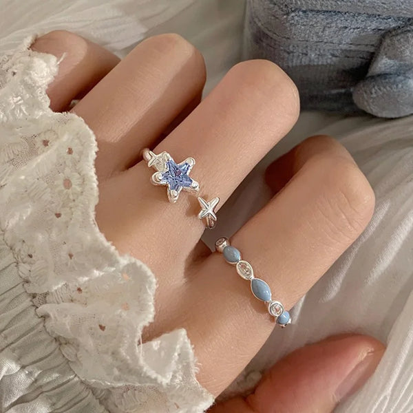 Blue Star Vintage Rings