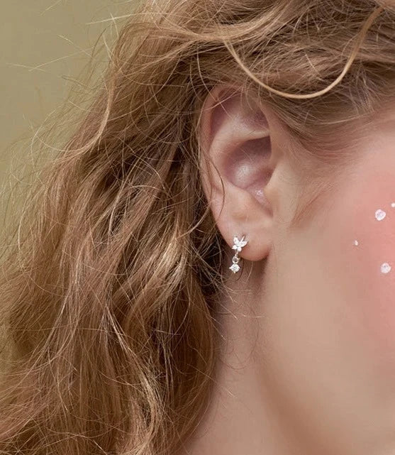 Butterfly Zircon Earrings