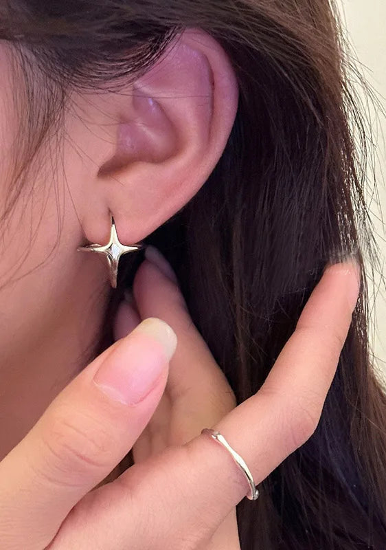 Classic Star Hoop Earrings