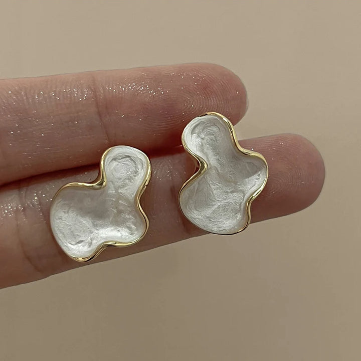 Cloud Geometric Glaze Earrings Earrings