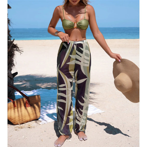 Core Printed Bikini With Pants