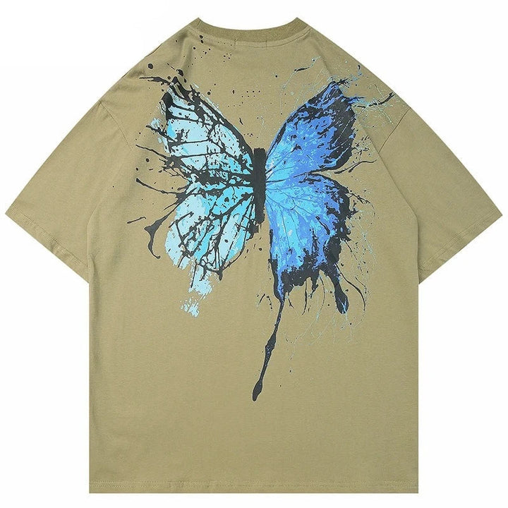 Cracked Butterfly Tee-Cargo Chic