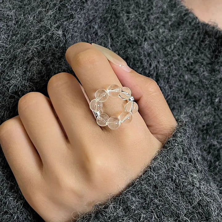 Crystal Beaded Ring