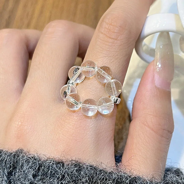 Crystal Beaded Ring
