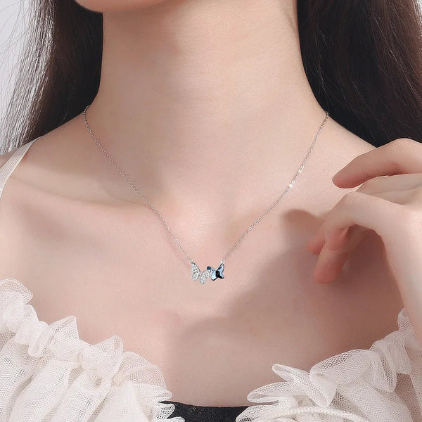 Dual Butterfly Necklace