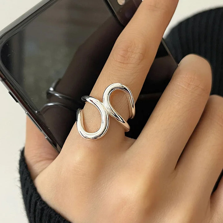Dual Irregular Hollow Ring