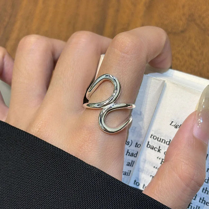 Dual Irregular Hollow Ring