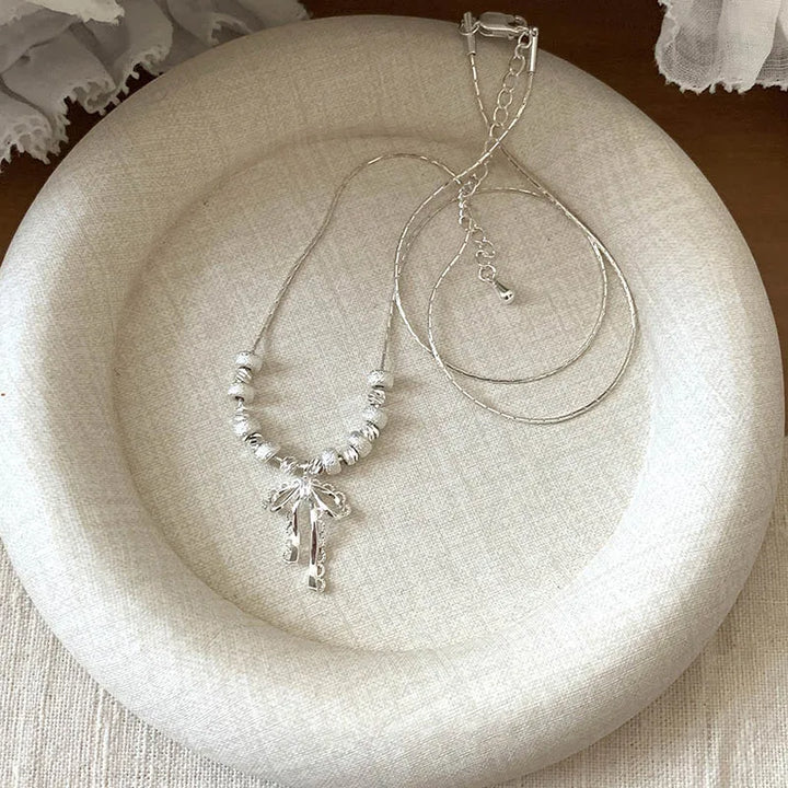 Elegant Bowknot Pendant Necklace Necklace