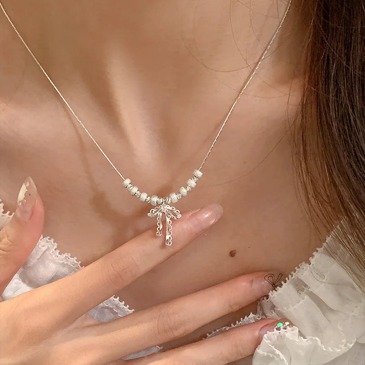 Elegant Bowknot Pendant Necklace