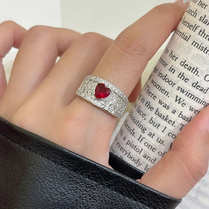 Elegant Colorful Zircon Ring