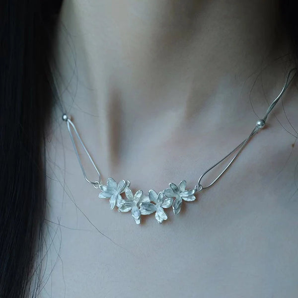 Flower Double-layered Necklace