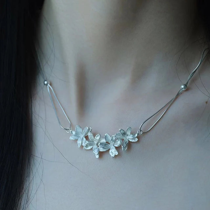 Flower Double-layered Necklace