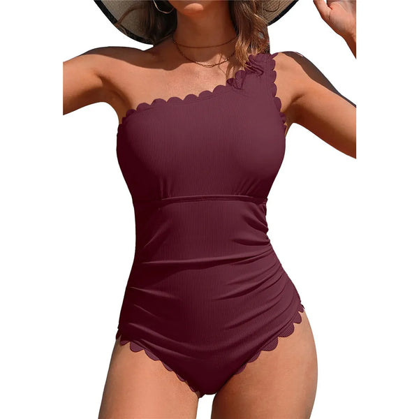 Frilled Backless Swimsuit