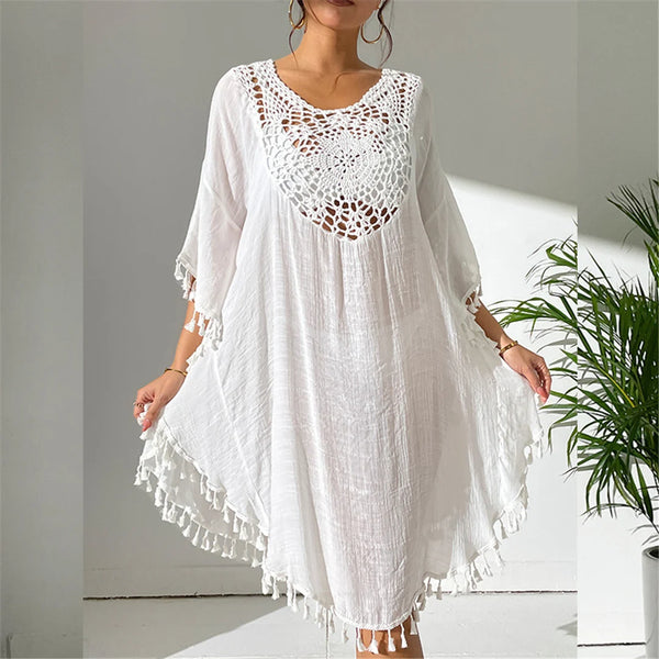 Fringe Tassel Full Tunic Crochet