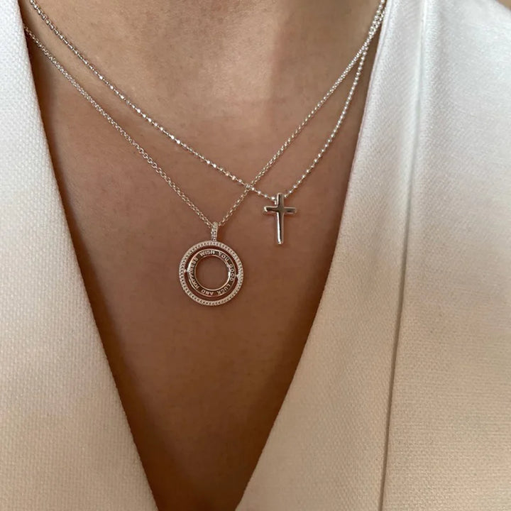 Good Luck Round Pendant Necklace