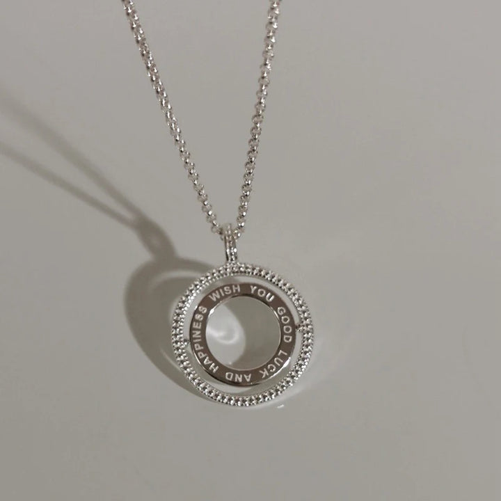 Good Luck Round Pendant Necklace Necklace
