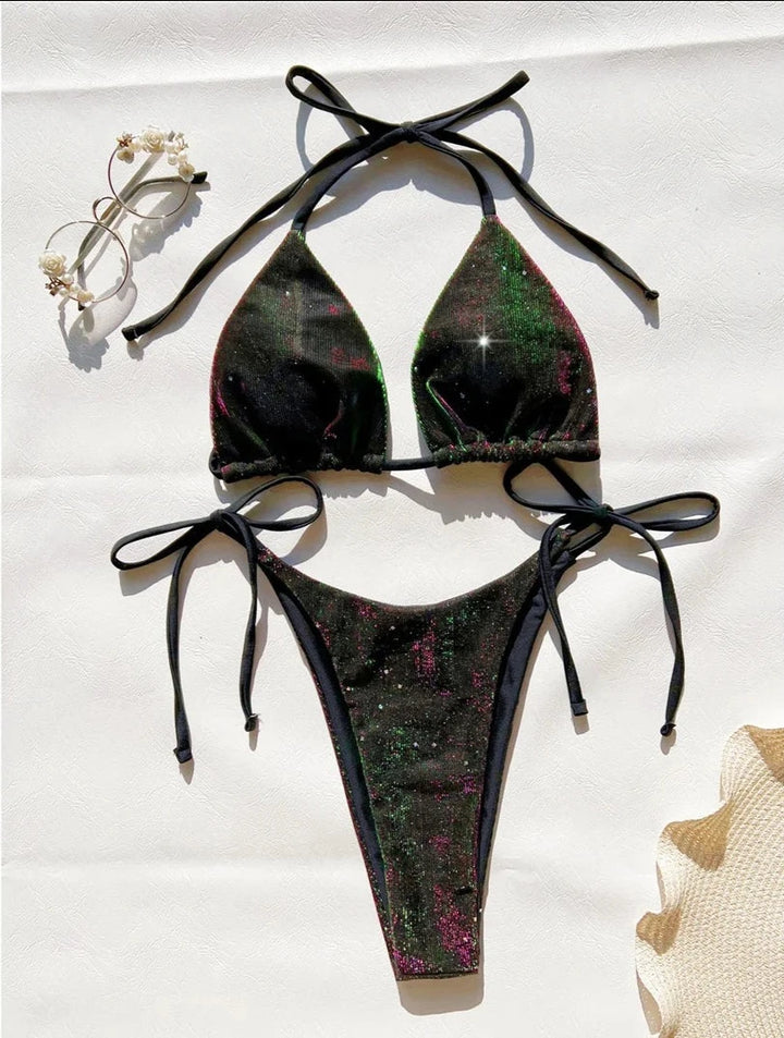 Gradient Strappy Bikini-Cargo Chic