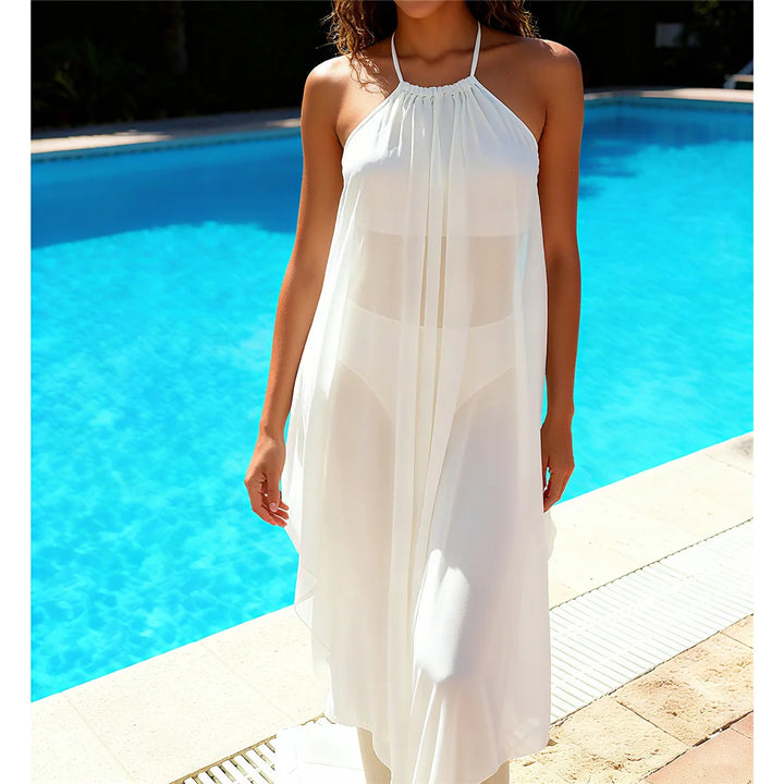 Halter Beach Cover Bikini Set