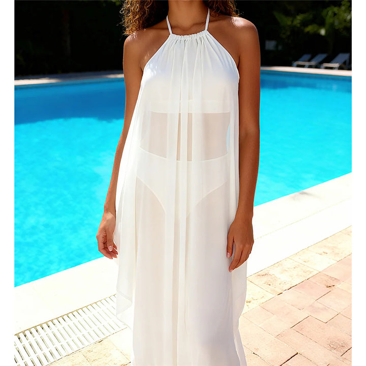 Halter Beach Cover Bikini Set