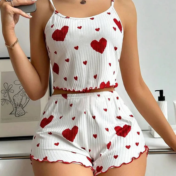 Heart Print Nightwear