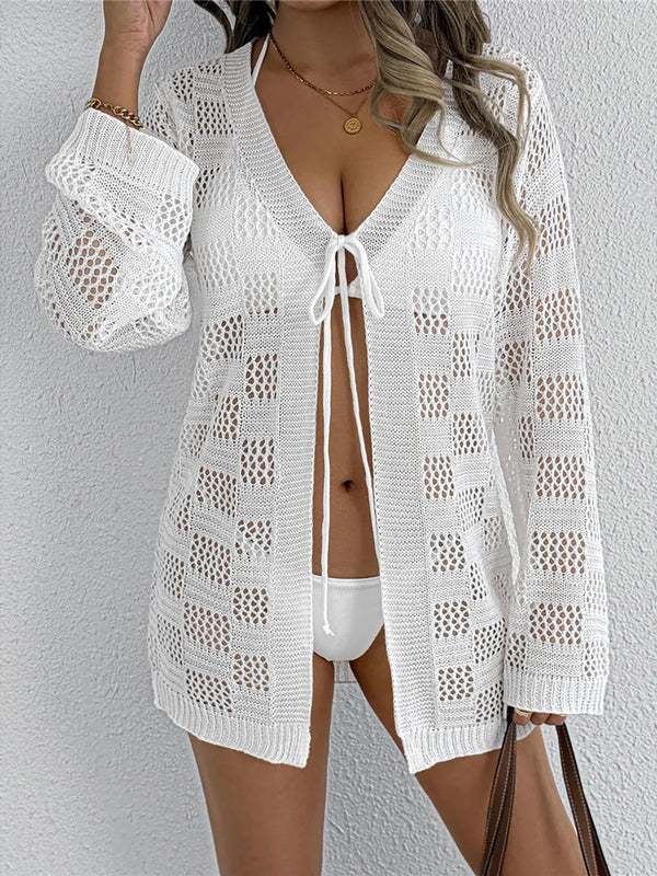 Hollow Knitted Tunic Beach Crochet