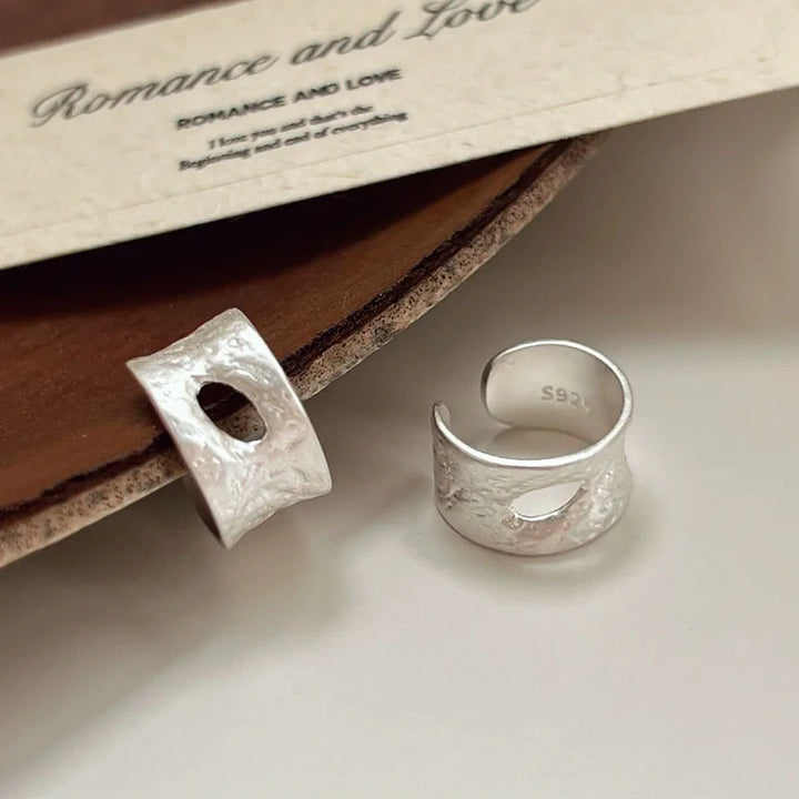 Hollow Pleated Earrings Earrings