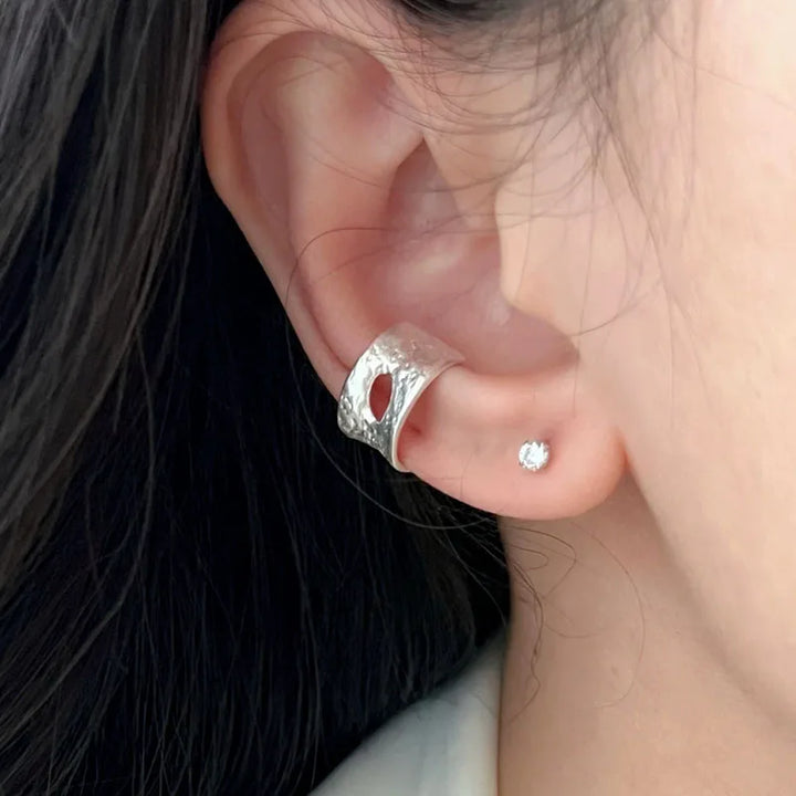 Hollow Pleated Earrings