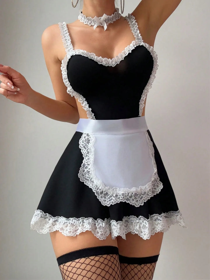 Maid Cosplay Lingerie Set