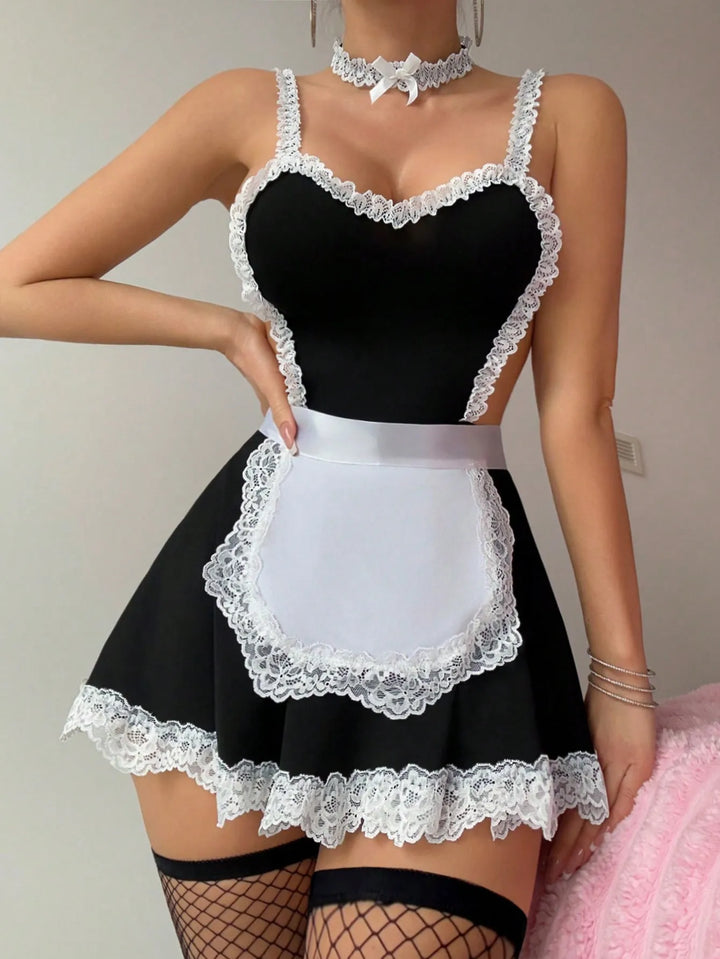 Maid Cosplay Lingerie Set