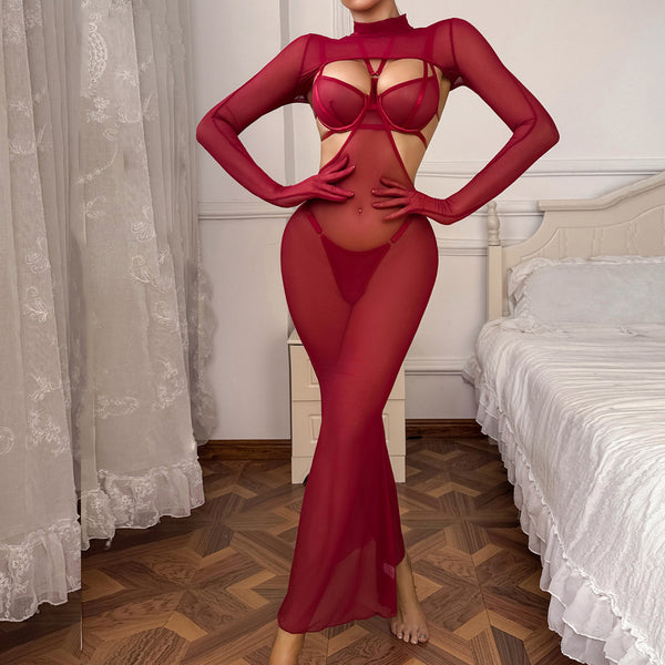 Mermaid Sheer Dress Lingerie Set