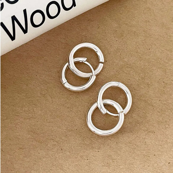 Minimalist Circle Drop Earrings Earrings