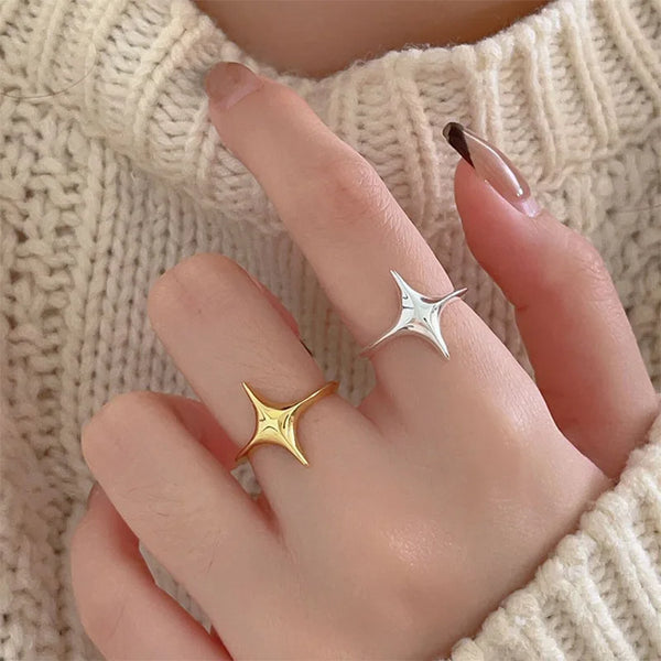 Minimalist Starlight Ring Rings Set 17mm
