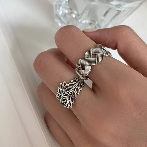 Minimalist Vintage Cross Rings