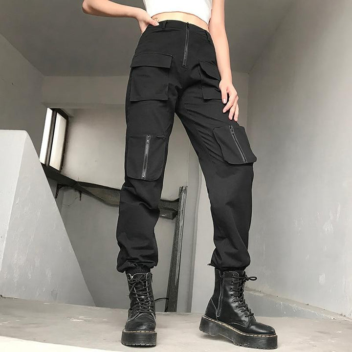 Front Pocket Zipper Pants - Cargo Chic