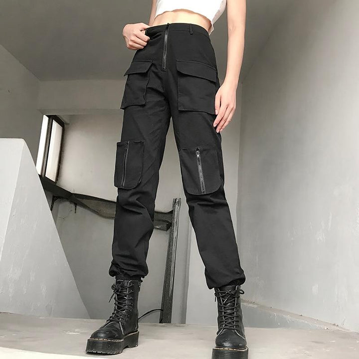 Front Pocket Zipper Pants - Cargo Chic