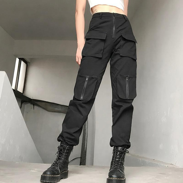 Front Pocket Zipper Pants - Cargo Chic