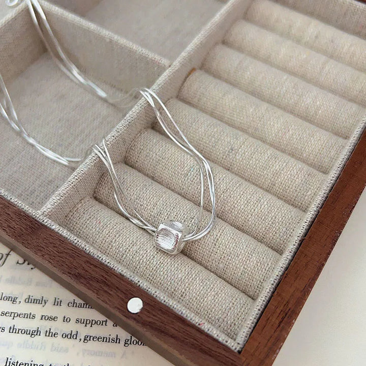 Multilayer Cube Chain Necklace Necklace