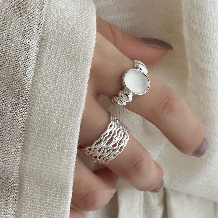 Multilayer Stone Elegant Rings