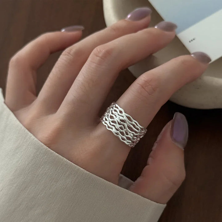 Multilayer Stone Elegant Rings Style B resizable