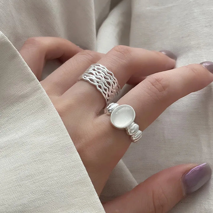 Multilayer Stone Elegant Rings