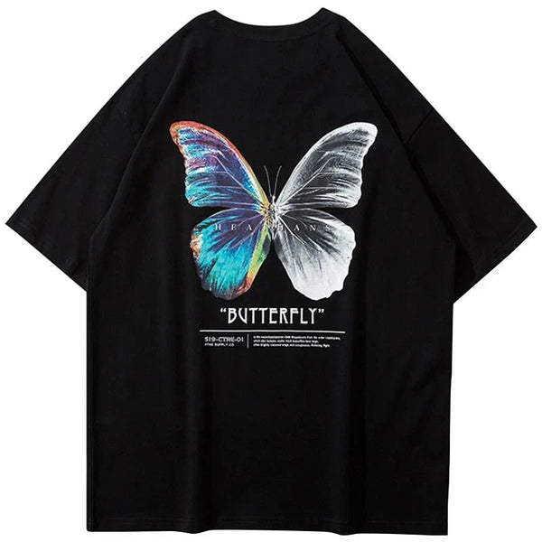 Oversize Split Batter Butterfly Tee