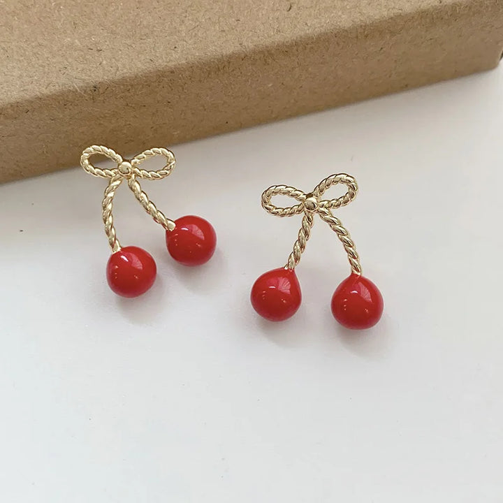 Retro Cherry Earrings Earrings