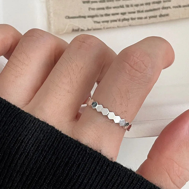 Retro Star Pattern Ring Style A resizable