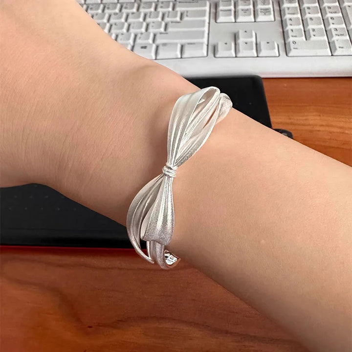 Ribbon Bowknot Cuff Bracelet