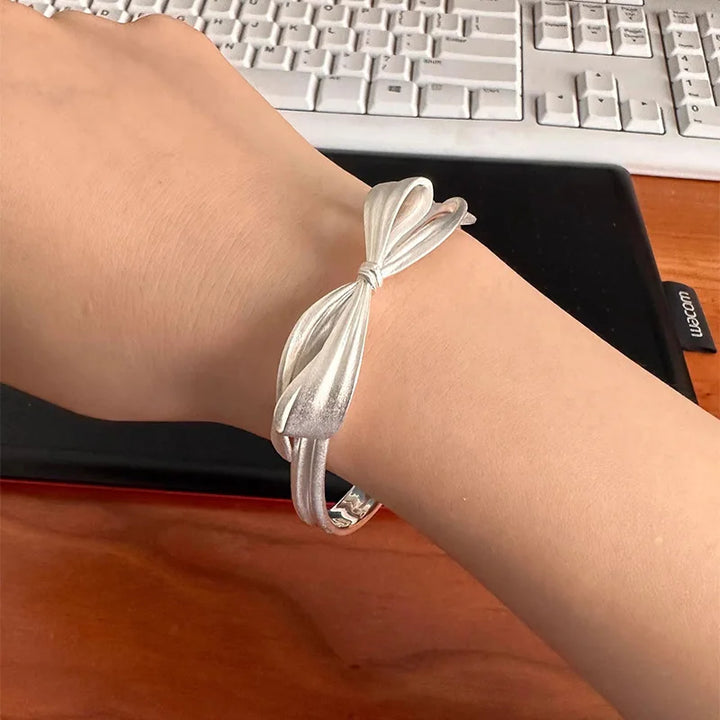 Ribbon Bowknot Cuff Bracelet