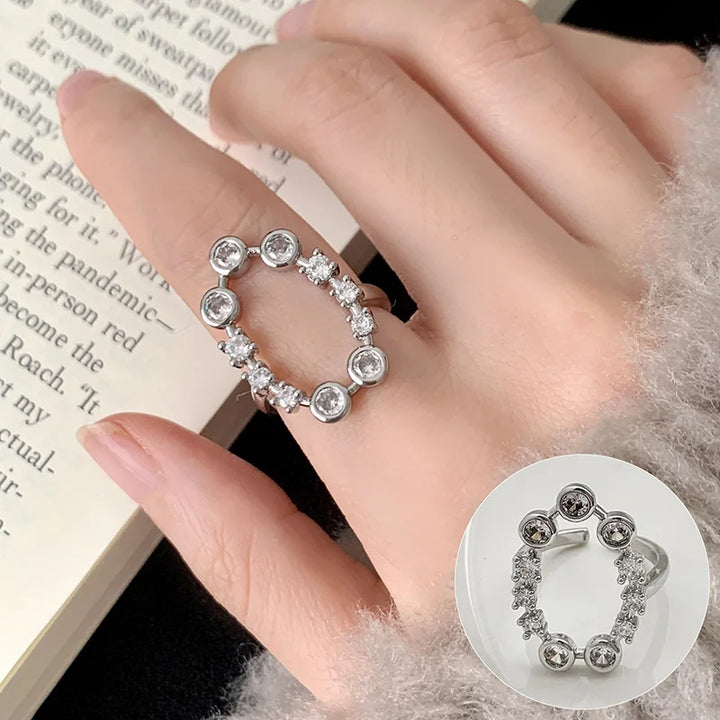 Shining Star Heart Zircon Ring Style C resizable